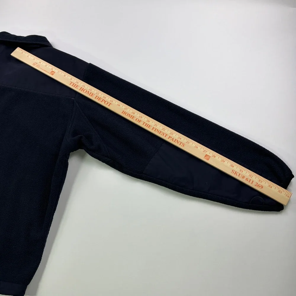 5.11 Tactical Full Zip Fleece Jacket Mens Large Navy Blue Nylon Overlay Utility